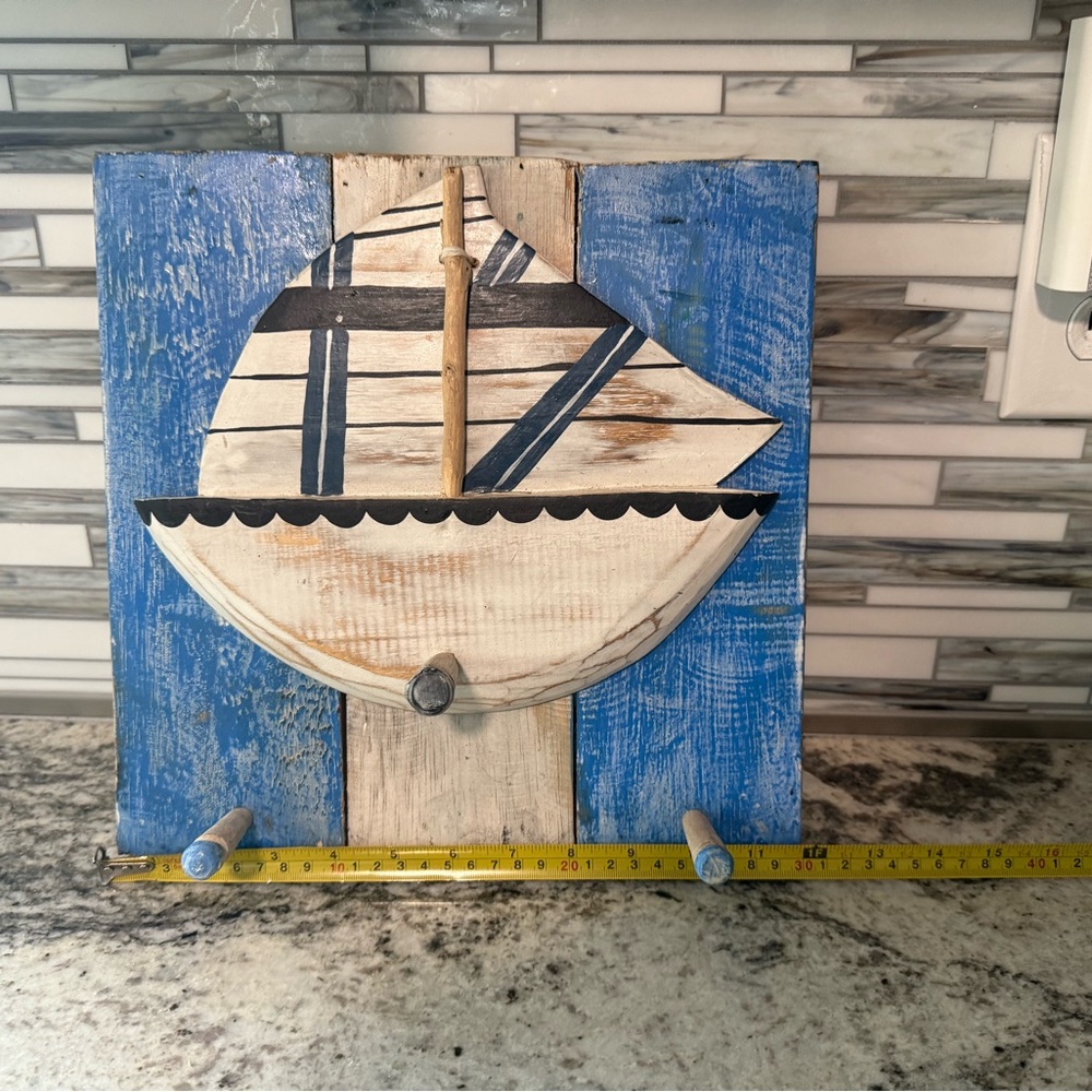 Nautical Blue and White Wall Decor
